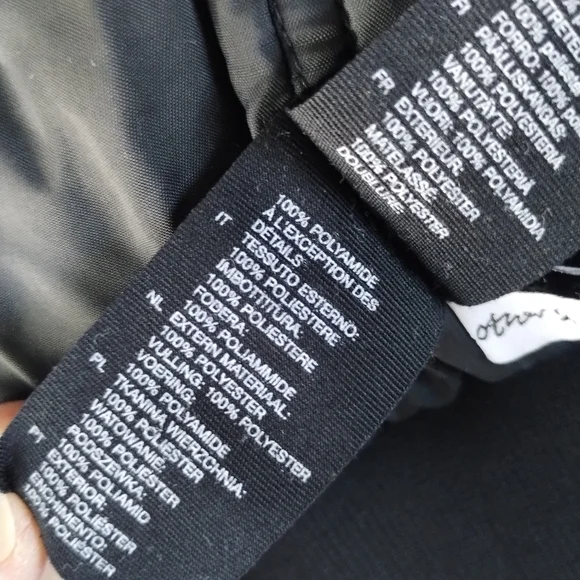 & Other Stories Black Bomber Jacket 8 - Picture 7 of 10